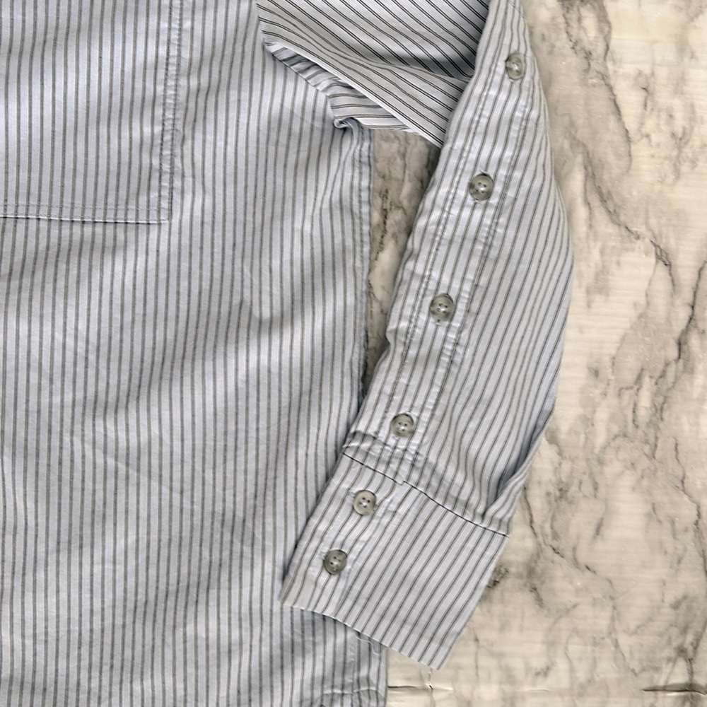 ba&sh | women’s size medium (2) baby blue button up dress shirt “The Lady Shirt” - Picture 5 of 11